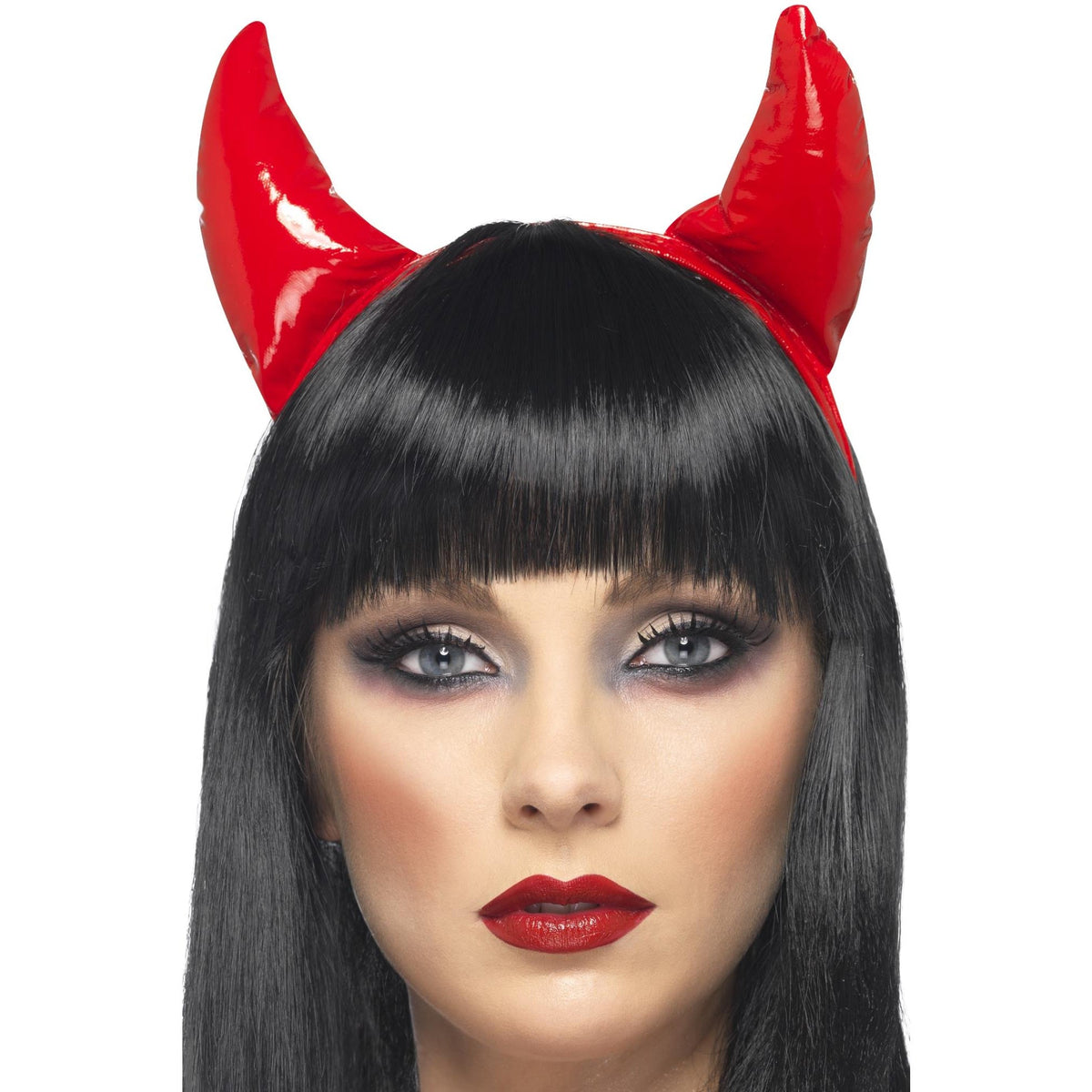 Devil Horns Headband, Red