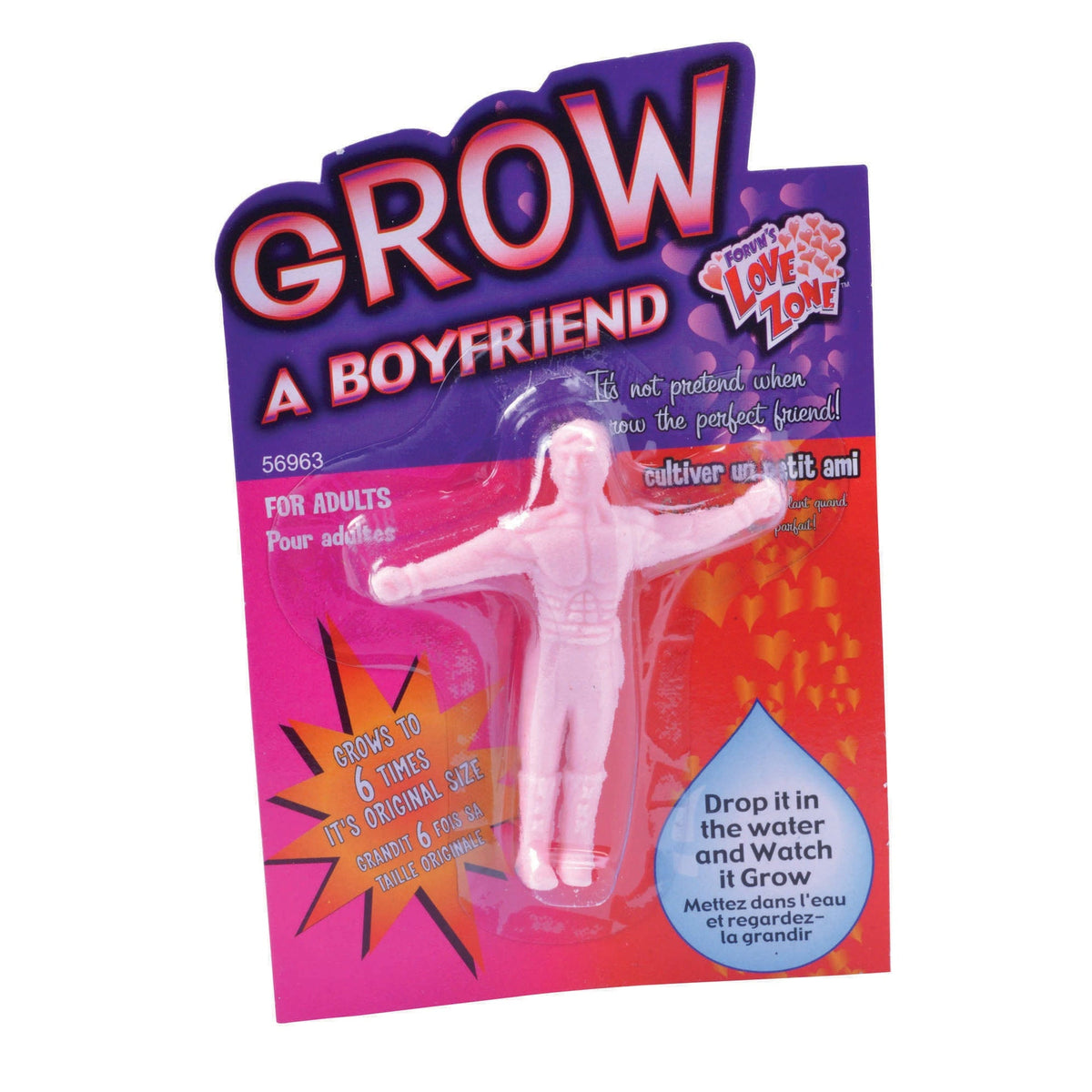 Grow a Boyfriend Novelty Toy – detail view