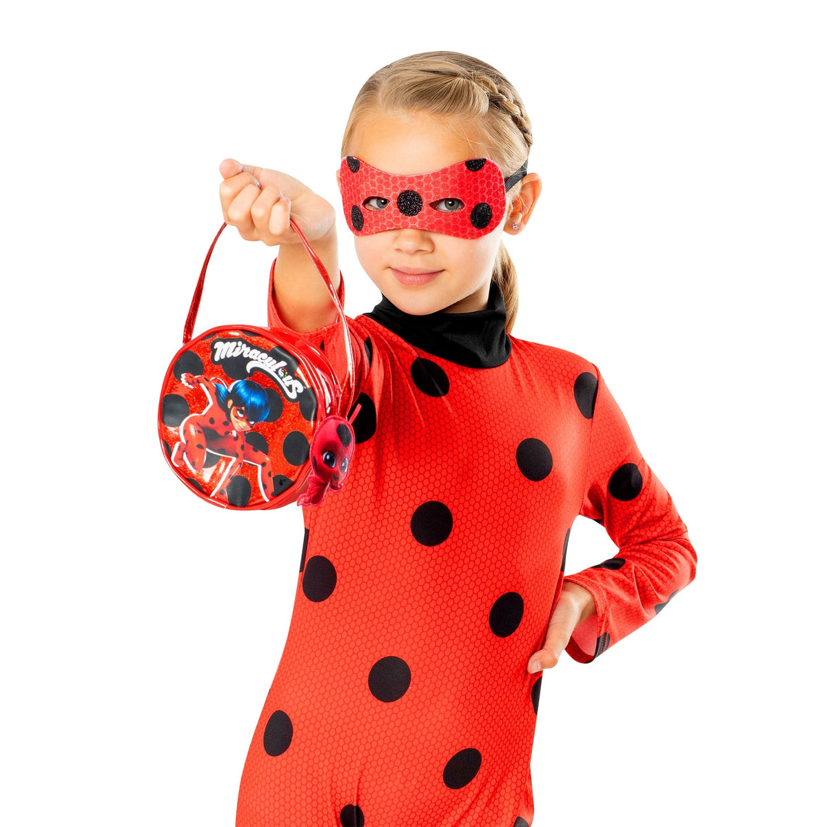 Kids' Miraculous Ladybug Mask & Bag Set – detail view