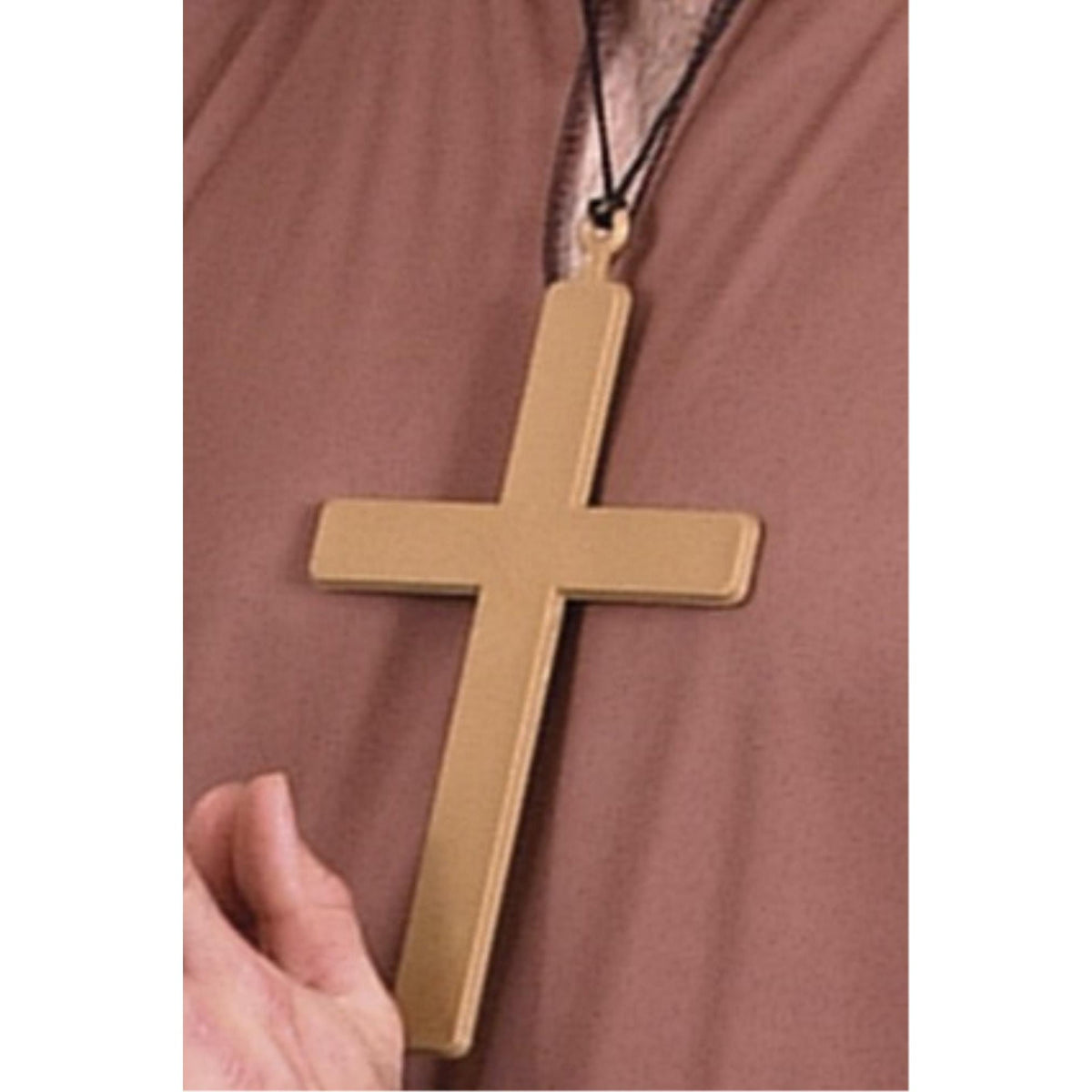 Monk's Cross Necklace, Gold