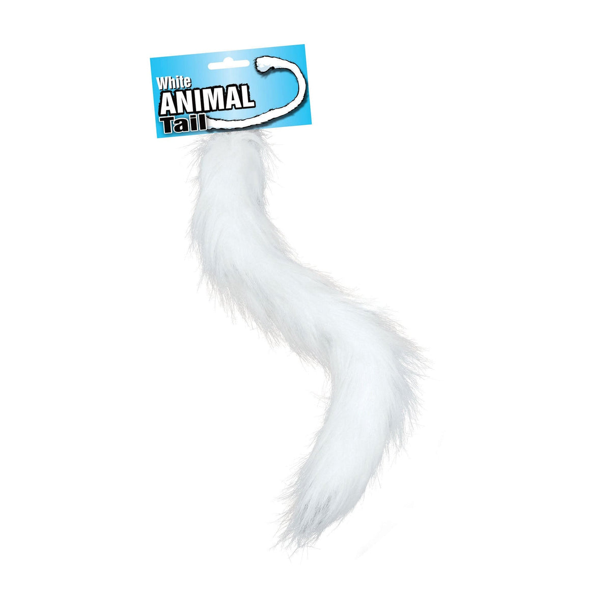 White Faux Fur Animal Tail