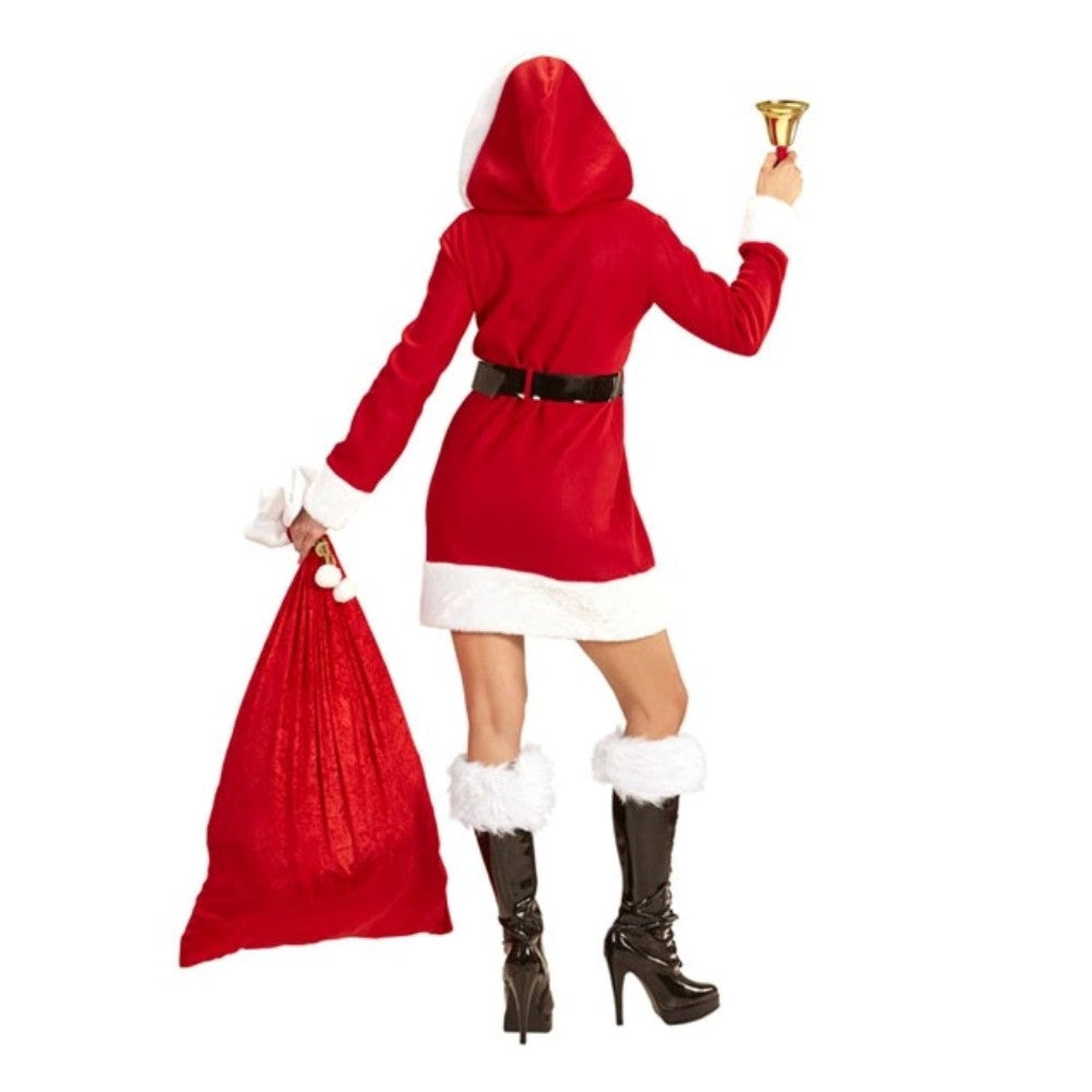 Women's Miss Santa Hooded Dress Costume — view 4
