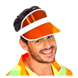 80s Orange Sun Visor — view 2