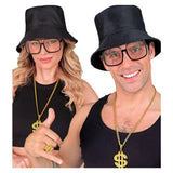 90s Hip Hop Glasses with Clear Lenses — view 2
