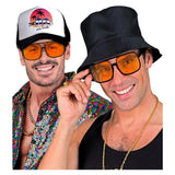 90s Hip Hop Glasses with Orange Lenses — view 4