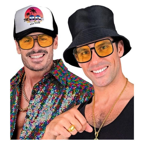 90s Hip Hop Glasses with Yellow Lenses — view 4