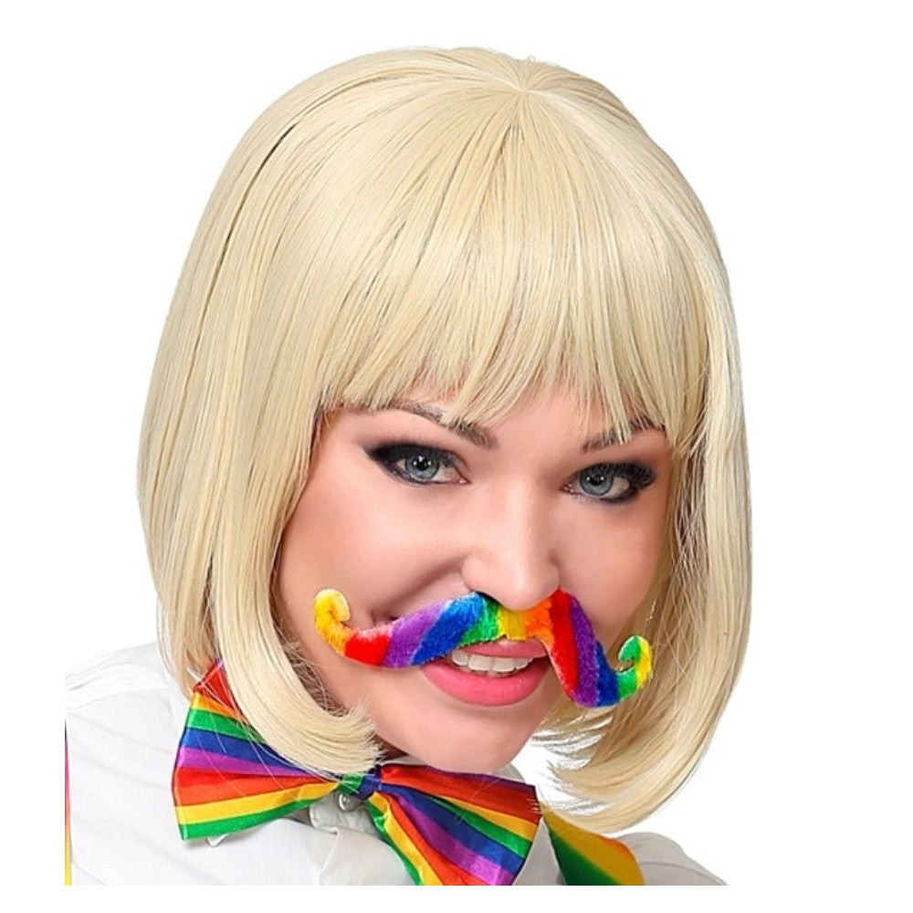 Adhesive Rainbow Moustache — view 3