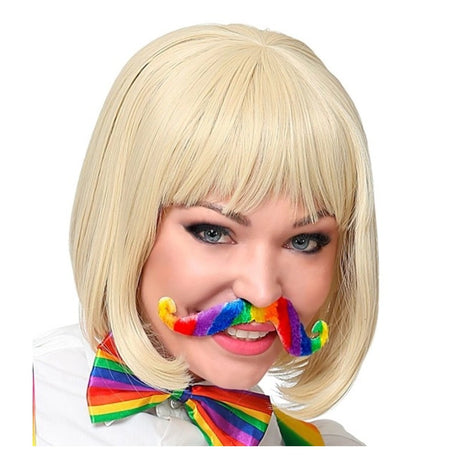 Adhesive Rainbow Moustache — view 3
