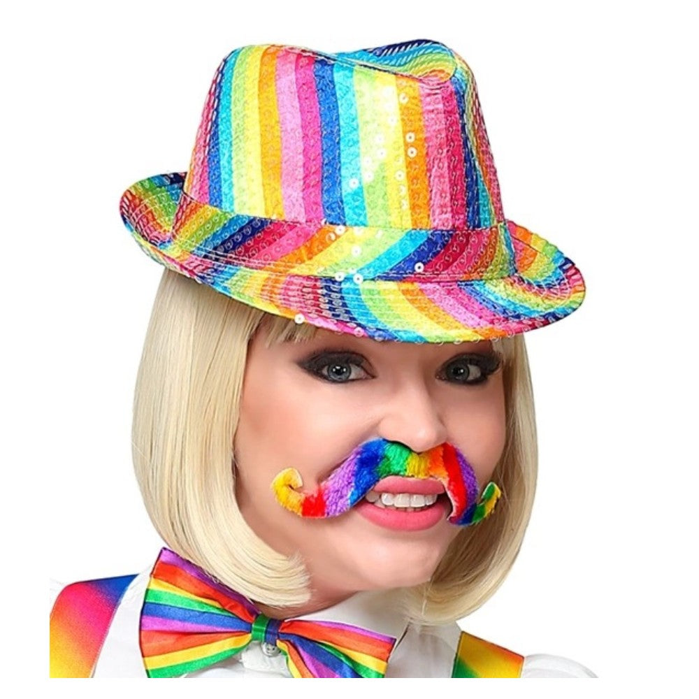 Adhesive Rainbow Moustache — view 4