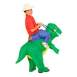 Adult Inflatable T-Rex Costume with airblown inflatable dinosaur suit, battery fan and hat