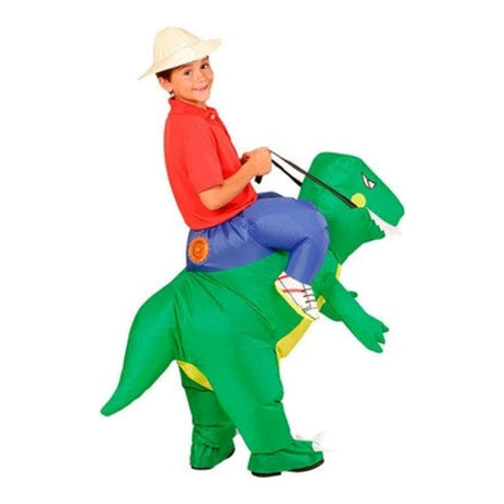 Adult Inflatable T-Rex Costume with airblown inflatable dinosaur suit, battery fan and hat
