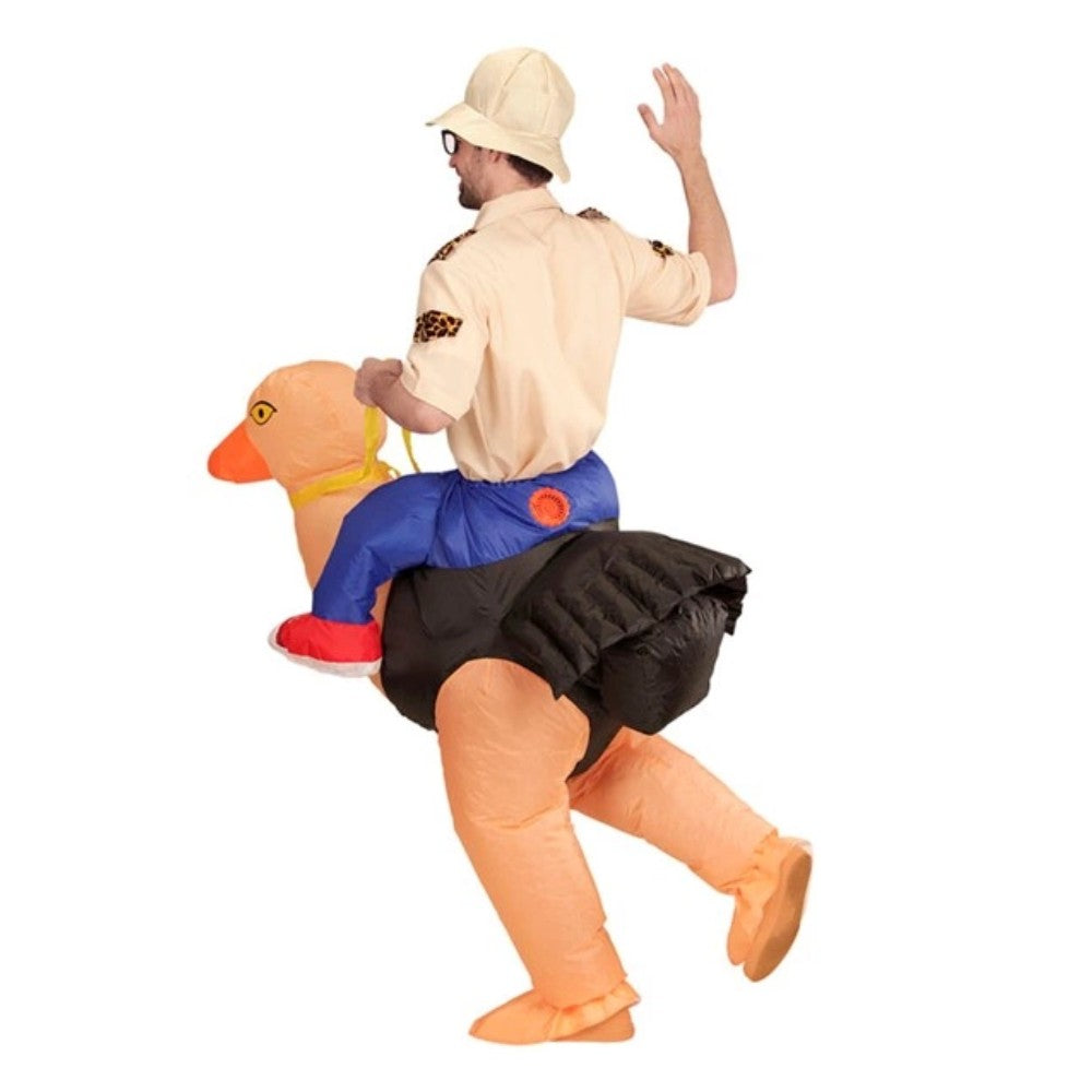 Adults Inflatable Explorer on an Ostrich Costume — view 3