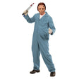 Adults Mechanic Overalls Costume — A one-piece blue boiler suit with a full-length front zip, long sleeves and a turn-down collar.