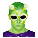 Alien novelty glasses, detail of the sprung eye stalks