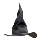 Bendable Witch Hat — A black witch hat with wire running through the point and brim, so the whole shape can be bent and h