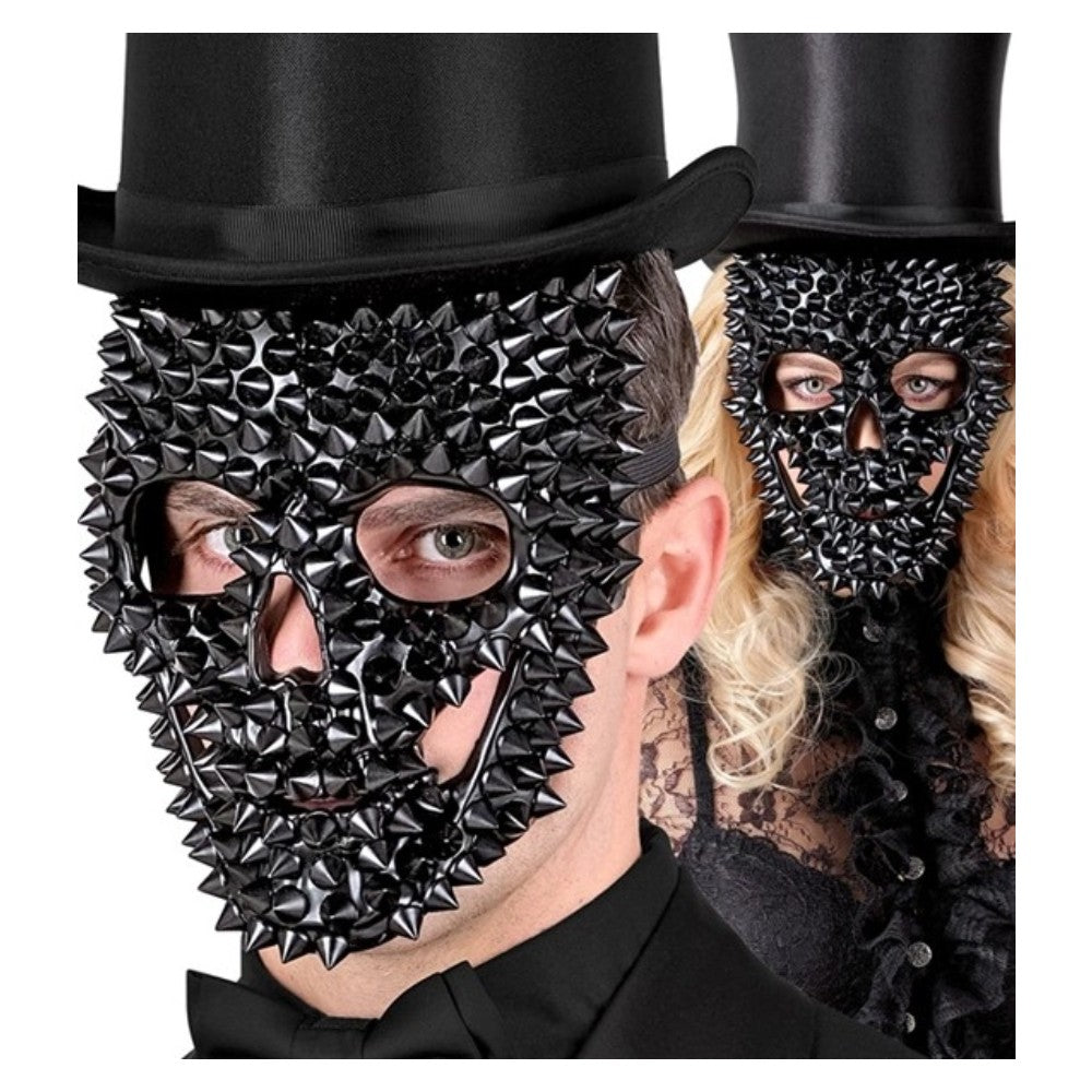 Black Spiked Skull Mask — view 3