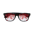 Bloody Glasses — Plain-framed glasses with red moulded blood running out from behind the lenses and down over the che