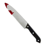 Bloody Knife Prop — A 30cm plastic knife with a blood-effect finish printed along the blade.