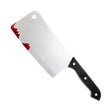 Bloody Meat Cleaver — A 30cm cleaver with a squared silver-effect blade, a black handle and red blood painted across the m