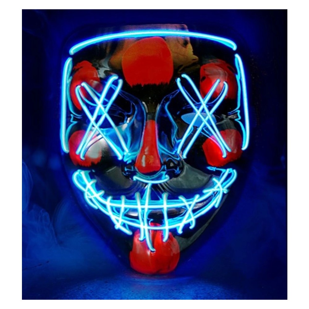 Blue LED Horror Mask — view 2