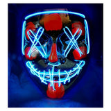 Blue LED Horror Mask — view 2