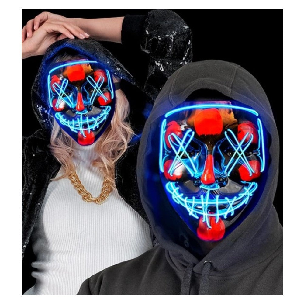 Blue LED Horror Mask — view 3