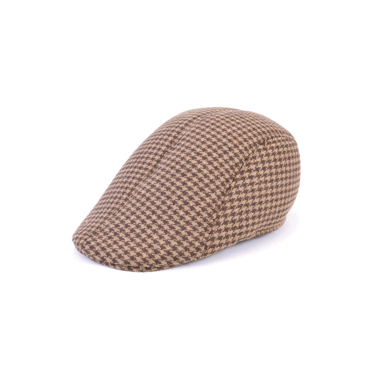 Brown Tweed Flat Cap