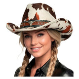 Cow Print Cowboy Hat — view 3
