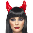 Devil Horns Headband, Red