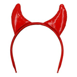 Devil Horns Headband, Red, view 2