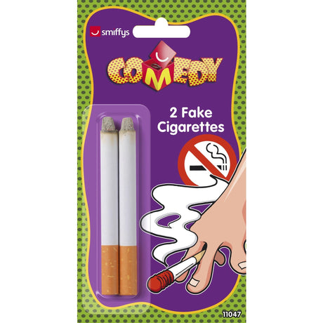 Pack of two fake cigarette costume props