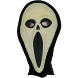 Glow in the Dark Screamer Mask, Black and White, view 3