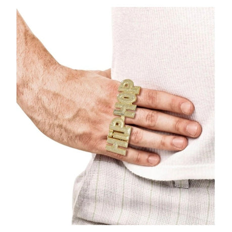 Gold Hip Hop Ring — view 2
