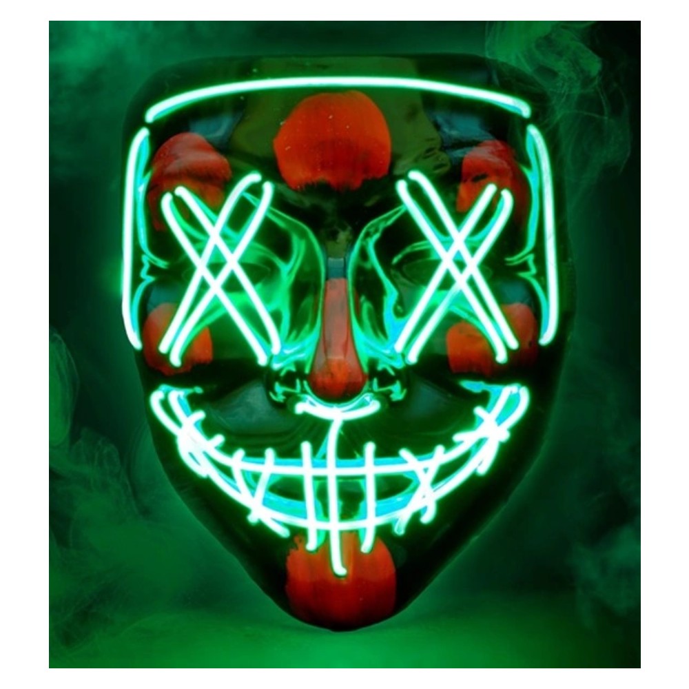 Green LED Horror Mask — view 2