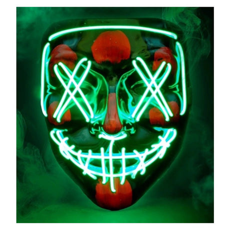 Green LED Horror Mask — view 2