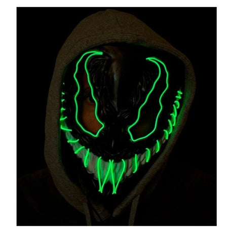 Green LED Monster Mask — view 2