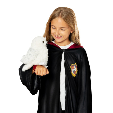 Harry Potter Hedwig Plush on Gryffindor Wrist Strap – detail view