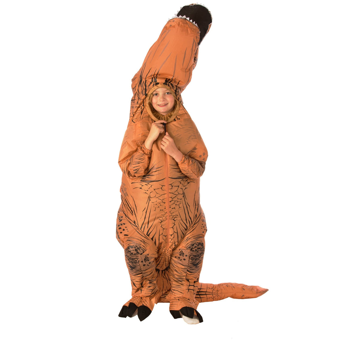 Kids' Jurassic World T-Rex Inflatable Costume, view 7