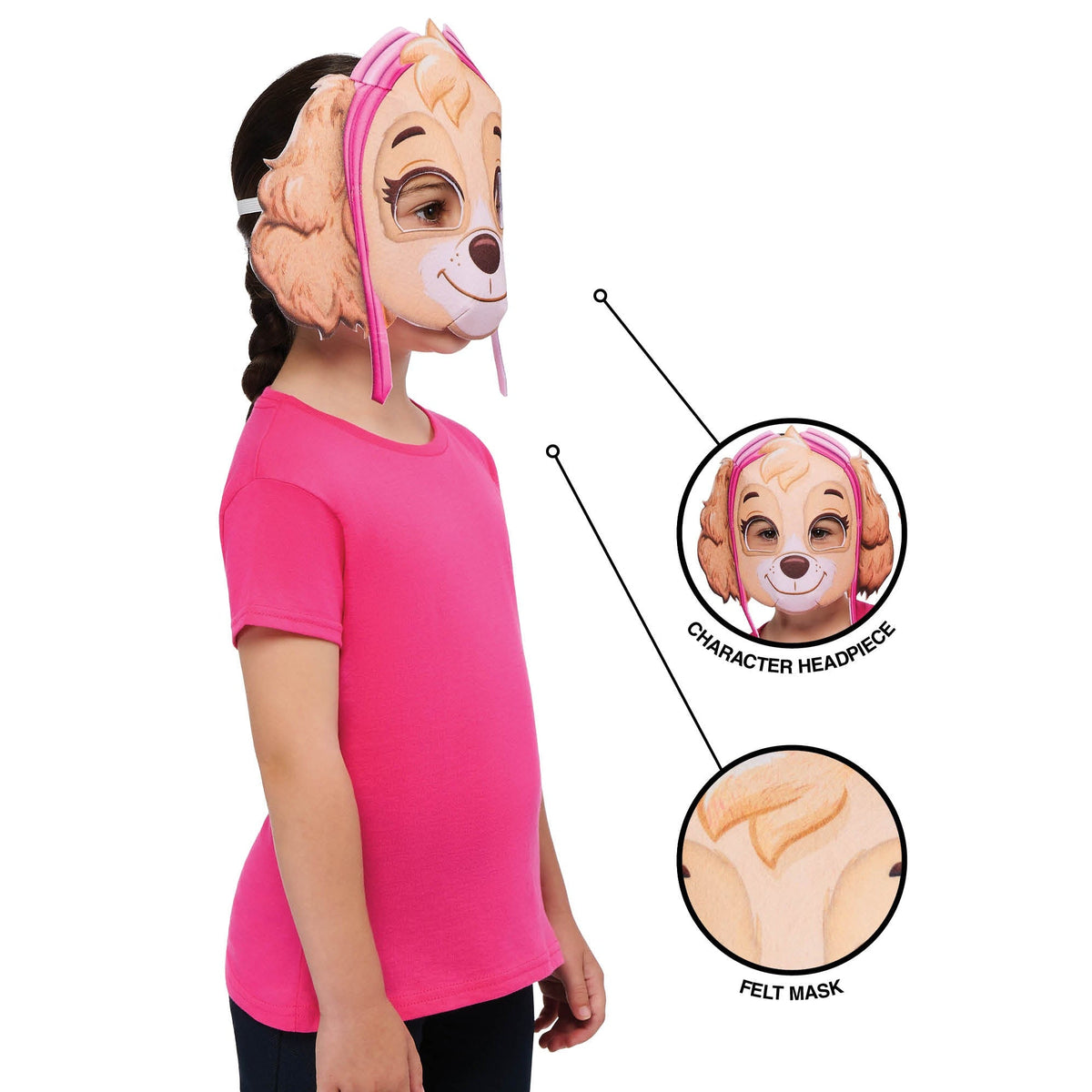 Kids' Paw Patrol Skye Felt Mask – alternative view