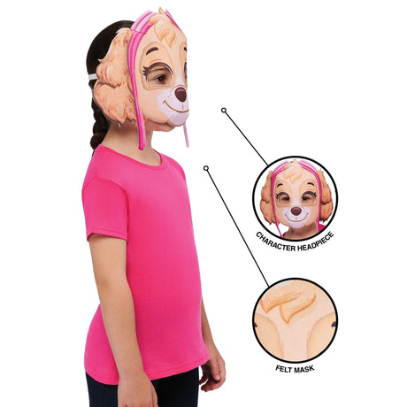 Kids' Paw Patrol Skye Felt Mask – alternative view