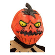 Kids Pumpkin Full Head Mask — latex Halloween mask for kids