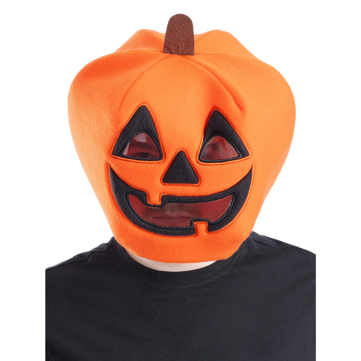 Kids' Pumpkin Mascot Head Mask, view 3