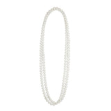Long Faux Pearl Necklace — view 2