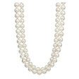 Long Faux Pearl Necklace — A single 70cm strand of ivory faux pearls, long enough to hang loose down the front rather than sit 