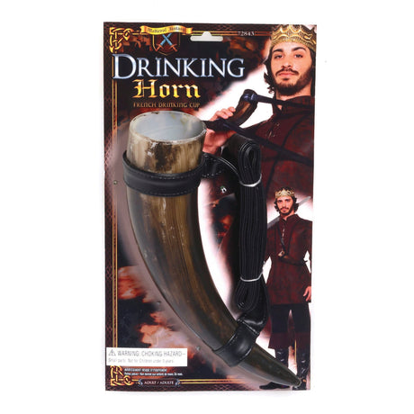 Medieval Drinking Horn with Strap