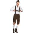 Men's Bavarian Lederhosen Costume, Brown