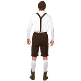 Men's Bavarian Lederhosen Costume, back view