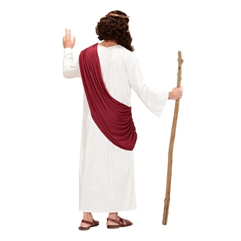Men's Biblical Robe Costume with Crown of Thorns — view 3