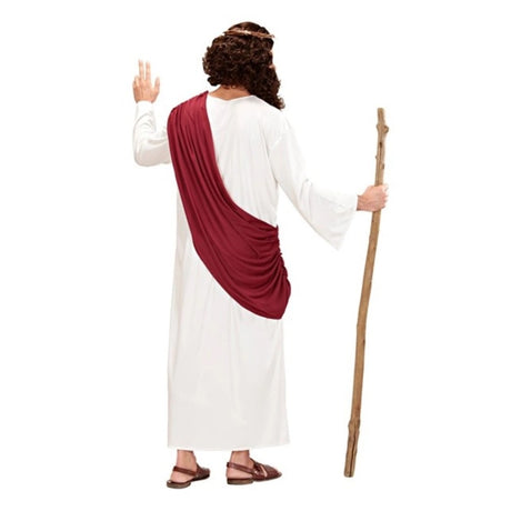 Men's Biblical Robe Costume with Crown of Thorns — view 3