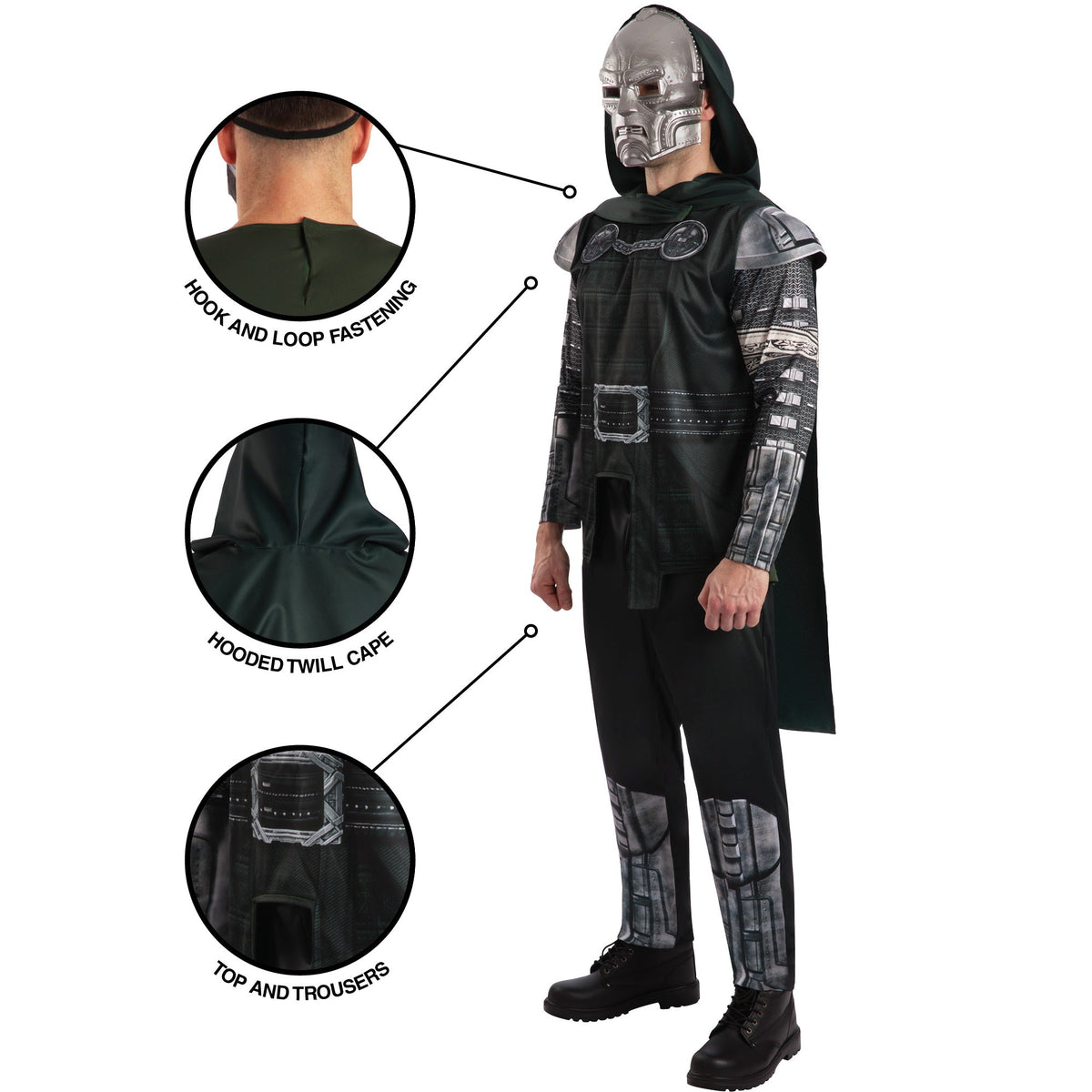 Men's Deluxe Dr Doom Costume, third view